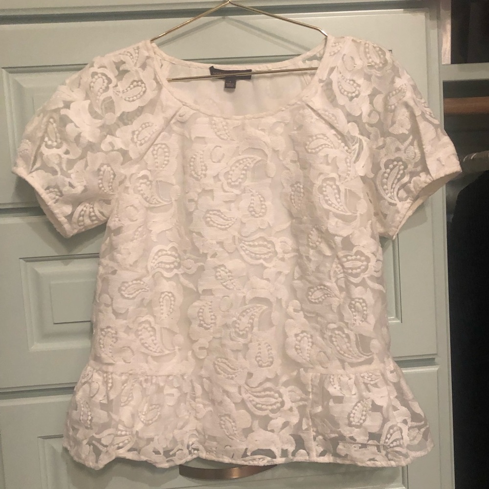 White lace blouse